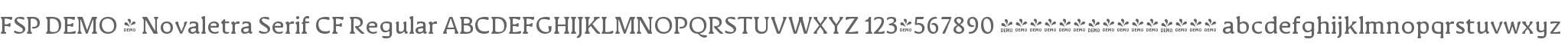 FSP DEMO - Novaletra Serif CF