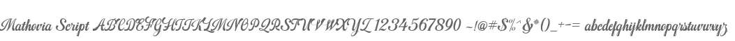 Mathovia Script