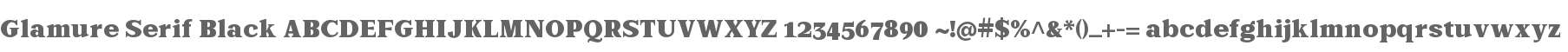 Glamure Serif Black
