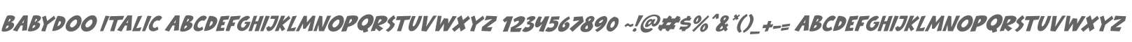Babydoo Italic