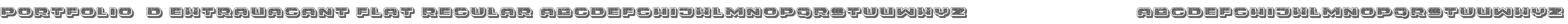 Portfolio 3D Extravagant Flat Regular
