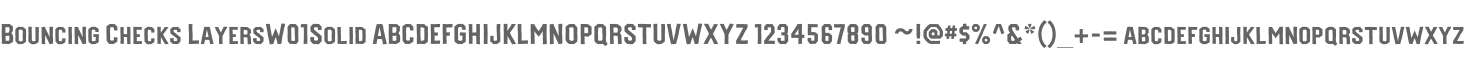 Bouncing Checks LayersW01Solid