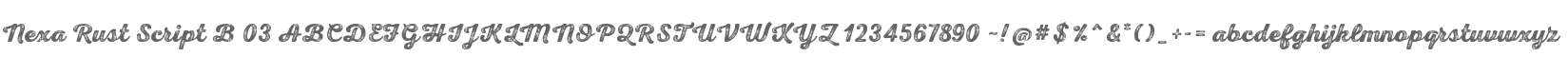 Nexa Rust Script B 03
