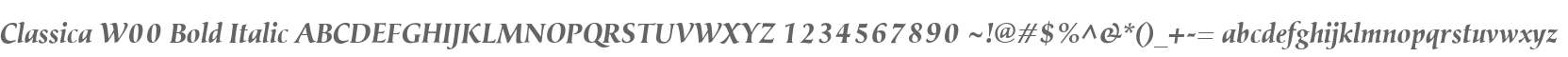 Classica W00 Bold Italic