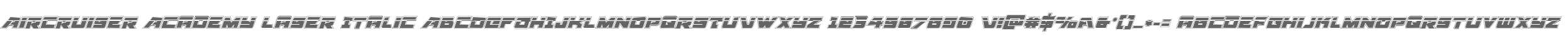 Aircruiser Academy Laser Italic