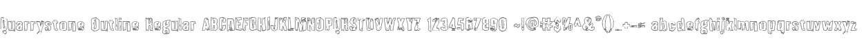 Quarrystone Outline Regular