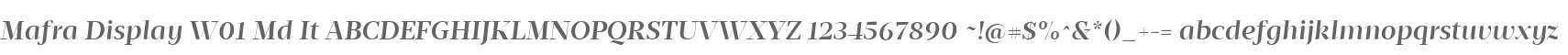 Mafra Display W01 Md It