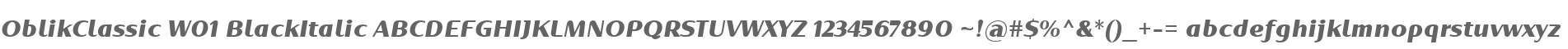 OblikClassic W01 BlackItalic
