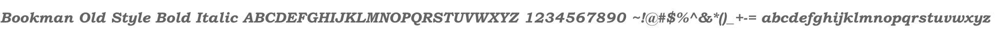 Bookman Old Style Bold Italic V2