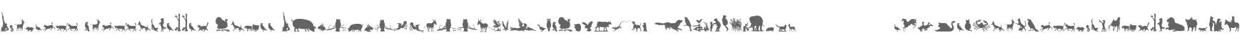 Animal Silhouettes Three