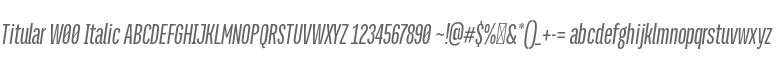 Titular W00 Italic
