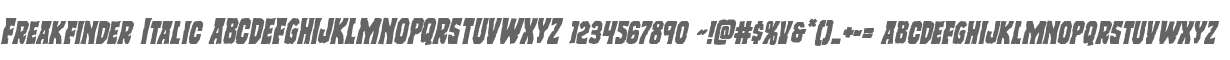 Freakfinder Italic