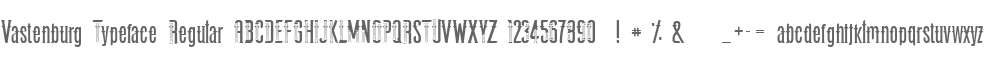 Vastenburg Typeface Regular