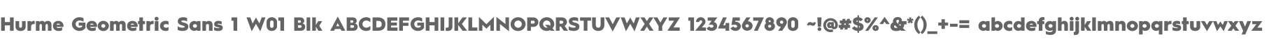 Hurme Geometric Sans 1 W01 Blk