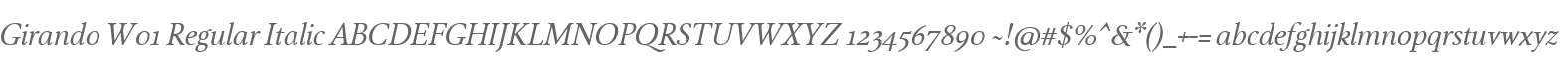 Girando W01 Regular Italic