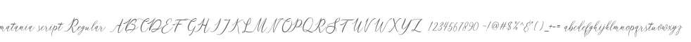 matania script Regular