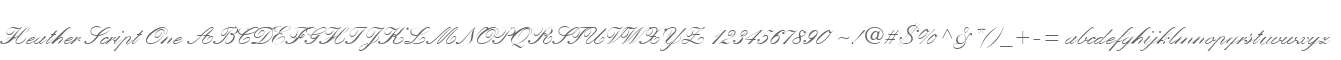 Heather Script One