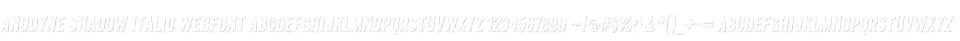 Anodyne Shadow Italic Webfont