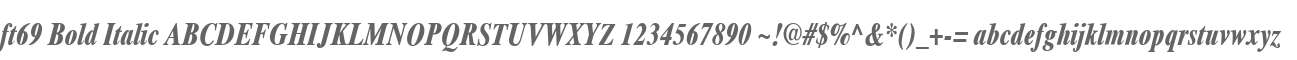 ft69 Bold Italic