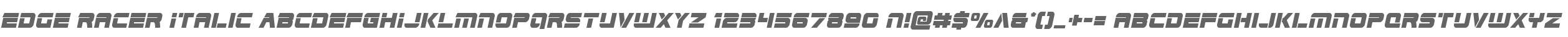 Edge Racer Italic