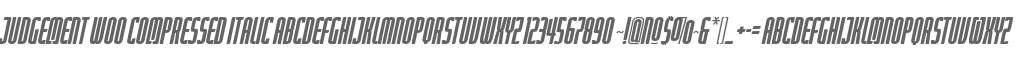 Judgement W00 Compressed Italic