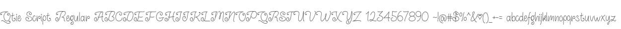 Qtie Script Regular