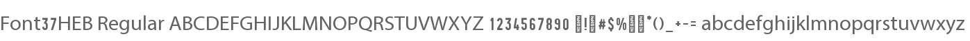 Font37HEB Regular