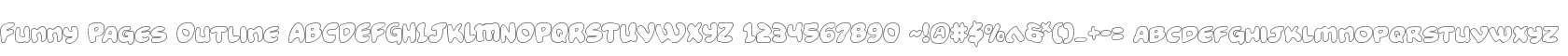 Funny Pages Outline