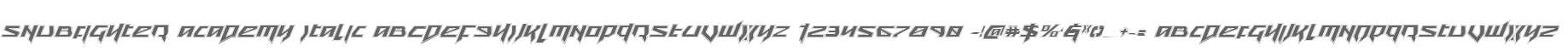 Snubfighter Academy Italic