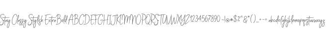 Stay Classy Stylish ExtraBold
