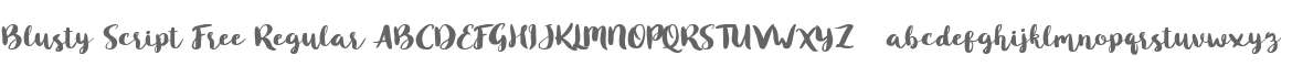 Blusty Script Free Regular