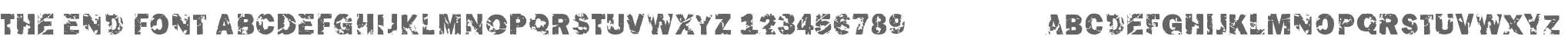 The End Font