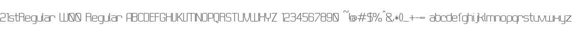 21stRegular W00 Regular