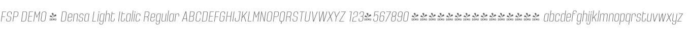 FSP DEMO - Densa Light Italic