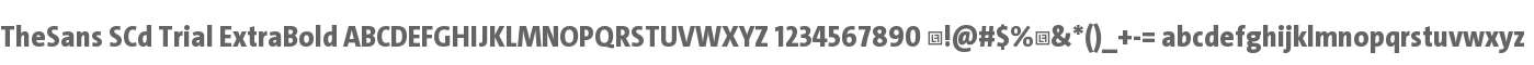 TheSans SCd Trial ExtraBold