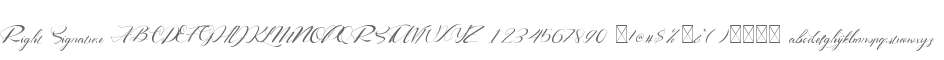 Right Signature