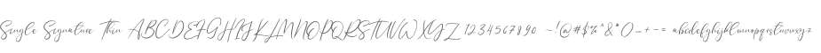 Single Signature Thin