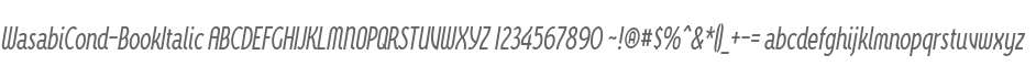 WasabiCond-BookItalic