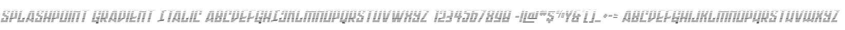 Splashpoint Gradient Italic