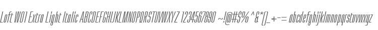 Loft W01 Extra Light Italic