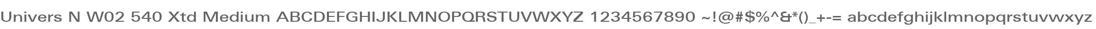 Univers N W02 540 Xtd Medium