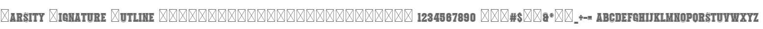 Varsity Signature Outline