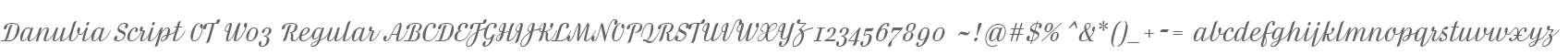 Danubia Script OT W03 Regular
