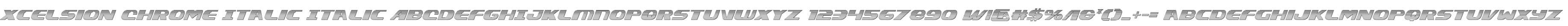 Xcelsion Chrome Italic Italic