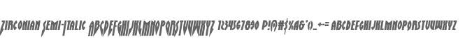 Zirconian Semi-Italic