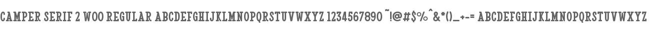 Camper Serif 2 W00 Regular