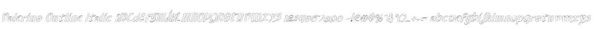 Valerius Outline Italic