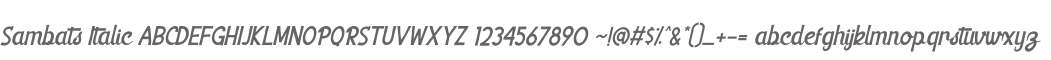 Sambats Italic