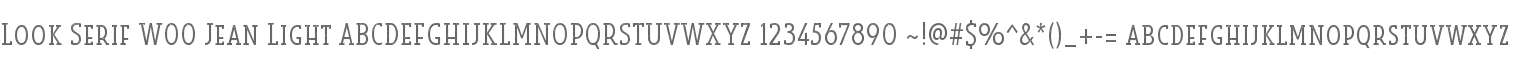 Look Serif W00 Jean Light