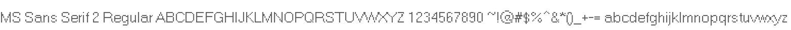 MS Sans Serif 2